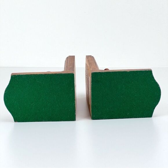 Vintage LEONARD UNRUH Raggedy Ann And Teddy Bear Ceramic And Wood Bookends - Picture 7 of 10